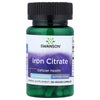 Swanson Iron Citrate 25 Mg 60 Veg Capsules