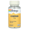 Solaray Copper 2mg 100 Capsules