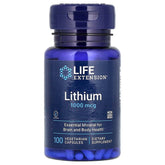 Life Extension Lithium 1,000 Mcg 100 Vegetarian Capsules, 100 Count