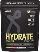 Switch Nutrition Hydrate Perform Sugar Free 20 Sachets Kiwi Watermelon