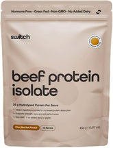 Switch Nutrition Beef Protein Isolate 15 Serves Choc Sea Salt Flavour 450g