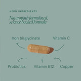 Naternal Vitamins IronBiotic 30 Hard Capsules Iron Bisglycinate + Probiotics