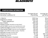 Zombie Labs Blackoutz Hardcore Sleep Compound 300g Toxic Tropic Flavour 30 Scoops