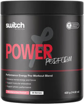 Switch Nutrition Power Perform Pre-Workout 30 Serves Strawberry Kiwi