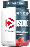 Dymatize Iso100 Hydrolyzed Whey Protein Isolate Strawberry 640 g