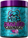 The X Athletics Dialed Carnage Pre-Workout Hubba Bubba Grape 25 serves