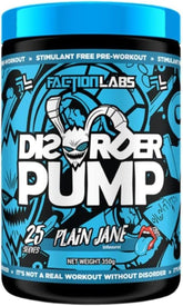 Faction Labs Disorder Pump 25 Serve Plain Jane (Unflavoured)