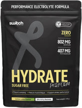 Switch Nutrition Hydrate Perform Sugar Free 20 Sachets Lemon Lime