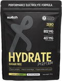 Switch Nutrition Hydrate Perform Sugar Free 20 Sachets Lemon Lime