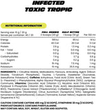 Zombie Labs Infected Pre Workout 400g Toxic Tropic Flavour 40 Scoops