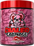 The X Athletics Dialed Carnage Pre-Workout Creaming Soda Raspberry 25 Servings