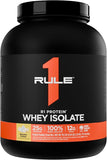 Rule 1 100% Whey Protein Isolate and Hydrolysate Protein 4.94 lb Banana Creme (76 Servings)