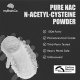 myBrainCo. N-Acetyl-Cysteine (NAC) 250 Servings 250g
