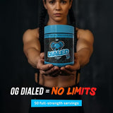 The X Athletics OG Dialed Pre-Workout Blue Raspberry 50 Servings