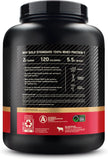 Optimum Nutrition Gold Standard 100% Whey Protein Powder, Cookies and Cream, 2.1 kg