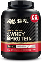 Optimum Nutrition Gold Standard 100% Whey Protein Powder, Cookies and Cream, 2.1 kg