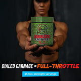 The X Athletics Dialed Carnage Pre-Workout Sour Watermelon 25 Servings