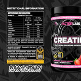 Faction Labs Creatine Monohydrate 350g 50 serves Strawberry Mango