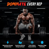 The X Athletics Dialed Carnage Pre-Workout Creaming Soda Raspberry 25 Servings