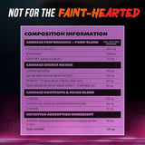 The X Athletics Dialed Carnage Pre-Workout Strawberry Clouds, 25 Servings