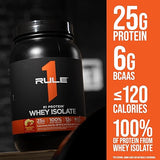 Rule 1 100% Whey Protein Isolate and Hydrolysate Protein 4.94 lb Banana Creme (76 Servings)