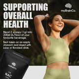 myBrainCo. N-Acetyl-Cysteine (NAC) 250 Servings 250g