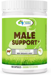 GRASSLAND NUTRITION 100% Organic Male Support 180 Capsules **CLEARANCE USE BY 10/2026**