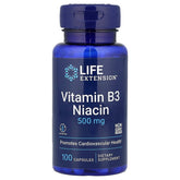 Life Extension Vitamin B3 Niacin, 500 Milligram, 100 Capsules