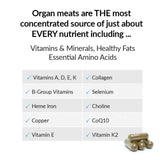 Ancestral Nutrition Primal Energy 120 Capsules Grass Fed Beef Liver