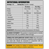 Faction Labs Creatine 500gm Unflavoured Pure