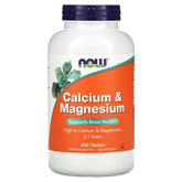 Now Foods Calcium & Magnesium 250 Tablets
