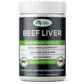 Grassland Nutrition Organic Beef Liver 180 Capsules