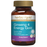 Herbs of Gold Ginseng 4 Energy Gold 30 Tablets