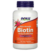 NOW Foods Biotin 120 Capsules 10,000mcg Extra Strength
