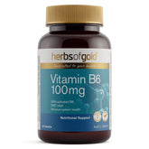 Herbs of Gold Vitamin B6 100mg 60 Tablets