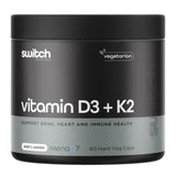 Switch Nutrition Vitamin D3 + K2 60 Capsules