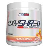 EHPLabs Oxyshred Ultra Concentration Shredding Formula 60 Serves Peach Candy Rings