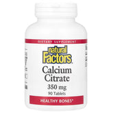 Natural Factors Calcium Citrate 350mg 90 Tablets