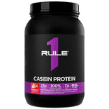 Rule1 R1 Casein Protein Strawberries & Creme 899gm **CLEARANCE UBD 09/2026**
