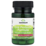 Swanson Oral Probiotic Formula 30 Chewable Strawberry Tablets 3 Billion CFU