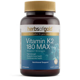 Herbs of Gold Vitamin K2 180 Max 60 Capsules
