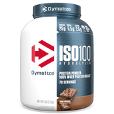 Dymatize ISO100 100% Hydrolyzed Whey Protein Isolate, Fudge Brownie 2.3kg/5lb