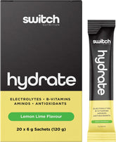 Switch Nutrition Hydrate 20 Sachets Lemon Lime