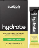 Switch Nutrition Hydrate 20 Sachets Lemon Lime