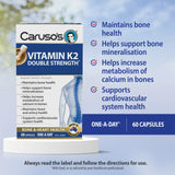 Caruso's Vitamin K2 Double Strength 60 Capsules