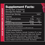 Swoleys Creatine Gummy Bears Sour Watermelon 30 Serves