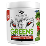 White Wolf Greens Gut Health And Immunity Strawberry Mint 150g