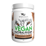 White Wolf Nutrition Vegan Natural+Lean Protein Chocolate Malt 900g