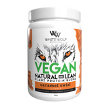 White Wolf Nutrition Vegan Natural+Lean Protein Caramel Swirl 900g