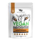 White Wolf Nutrition Vegan Superfood Protein Blend 400g Salted Caramel